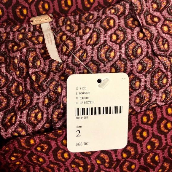 Free People printed wrap skirt - Picture 3 of 4